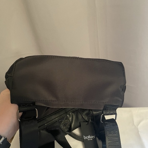 Botkier Nylon Leather Small Blackpack Shoulder Bag Purse Black NWT - Picture 7 of 13